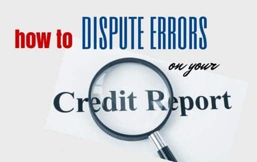 Dispute Credit Errors