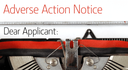 Adverse Action Notice