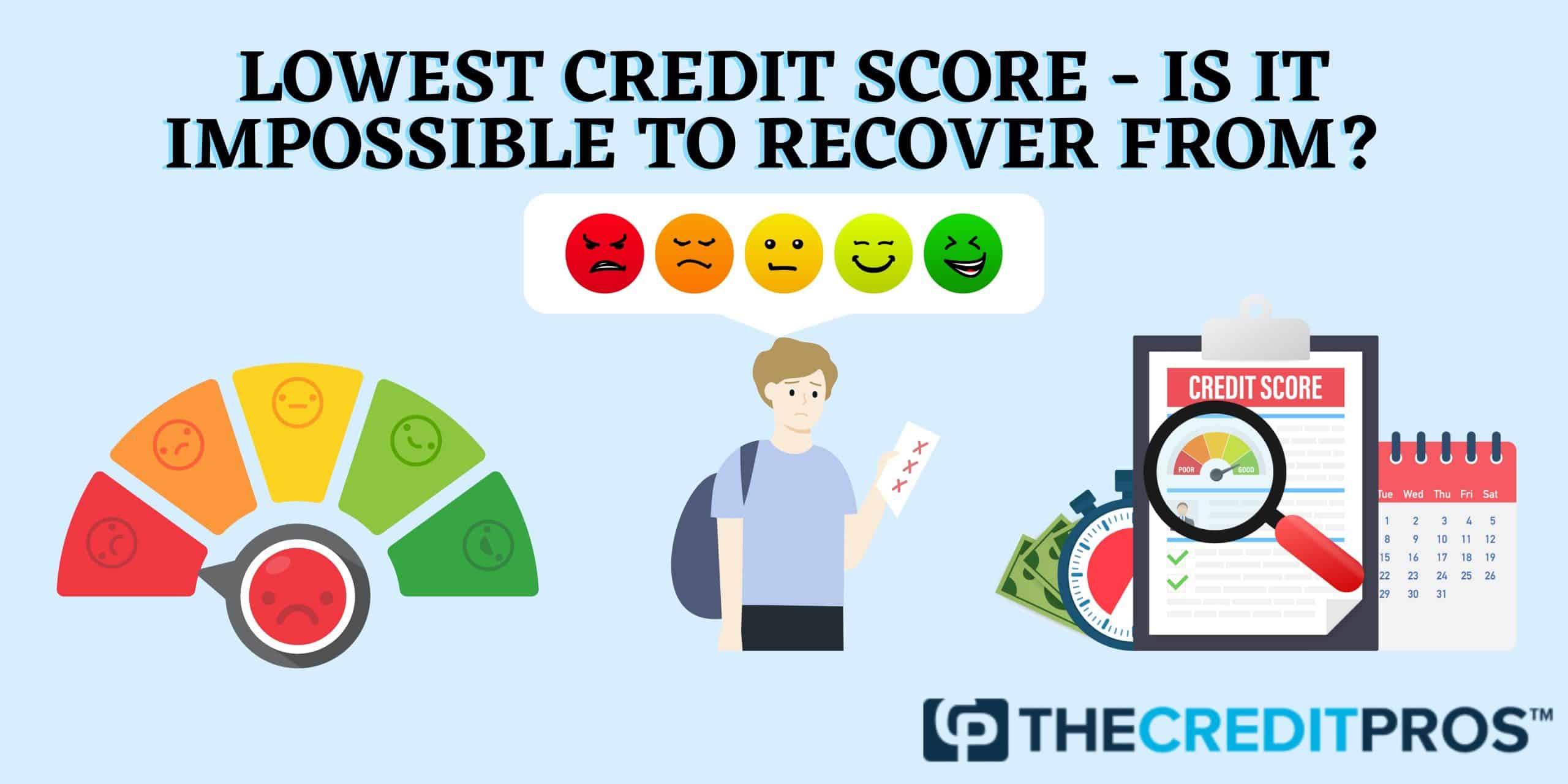 Lowest Credit Score in 2023 – Is It Impossible to Recover From? 