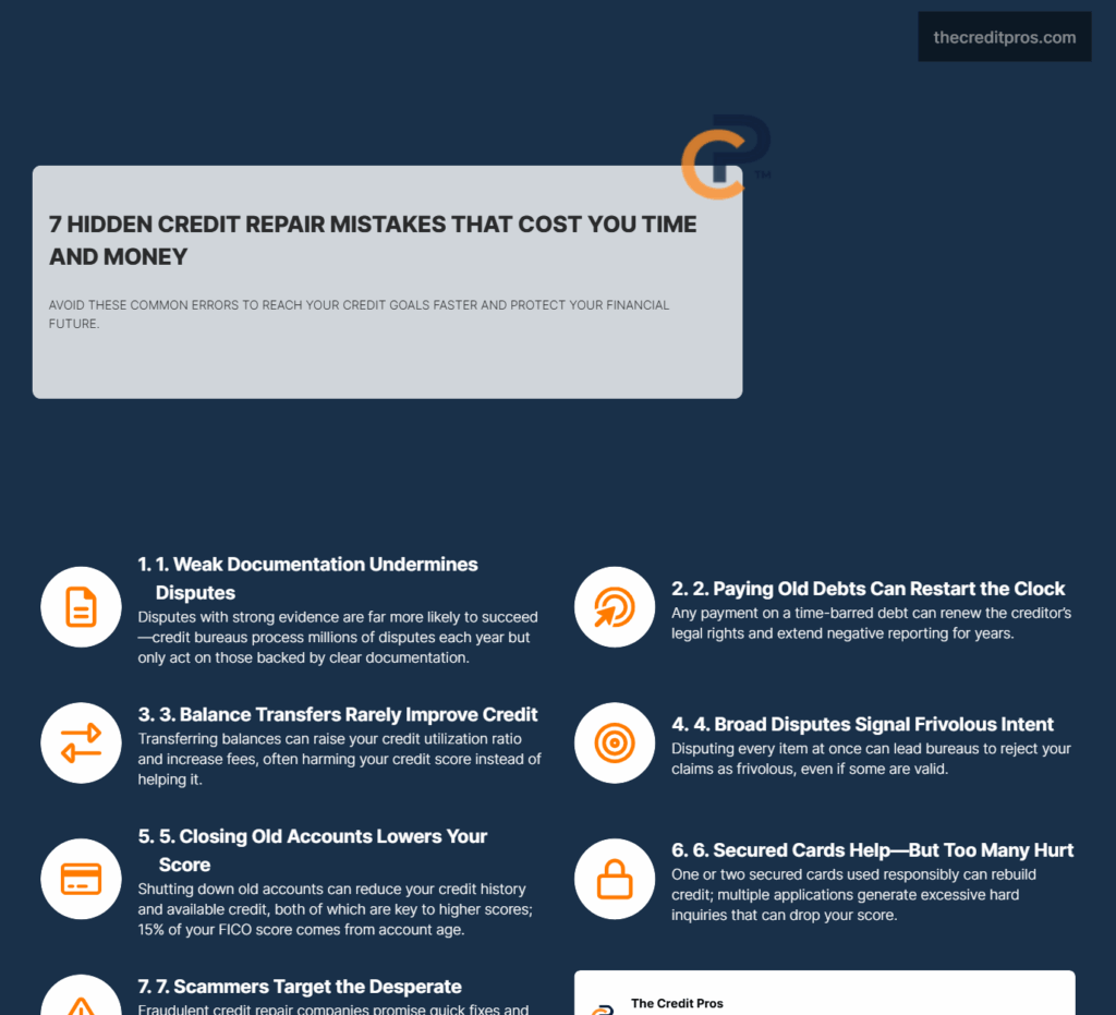 Common Mistakes to Avoid on Your Credit Repair Journey 4 common mistakes to avoid on your credit repair journey