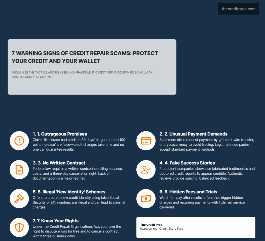 Avoiding Scams in Credit Repair 4 avoiding scams in credit repair infographic