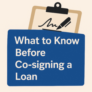 Co-signing a loan tips