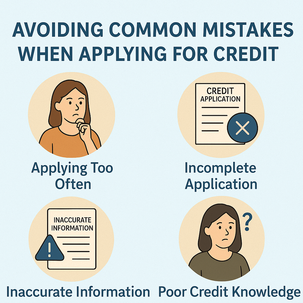 common credit application mistakes