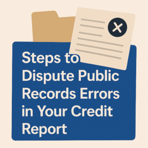 dispute public records credit report