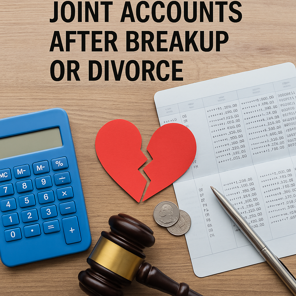 Managing Joint Accounts After Breakup or Divorce