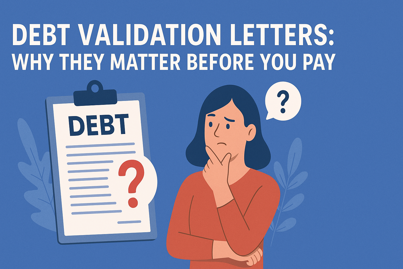 Debt Validation Letters: Why They Matter Before You Pay 1 debt validation letters