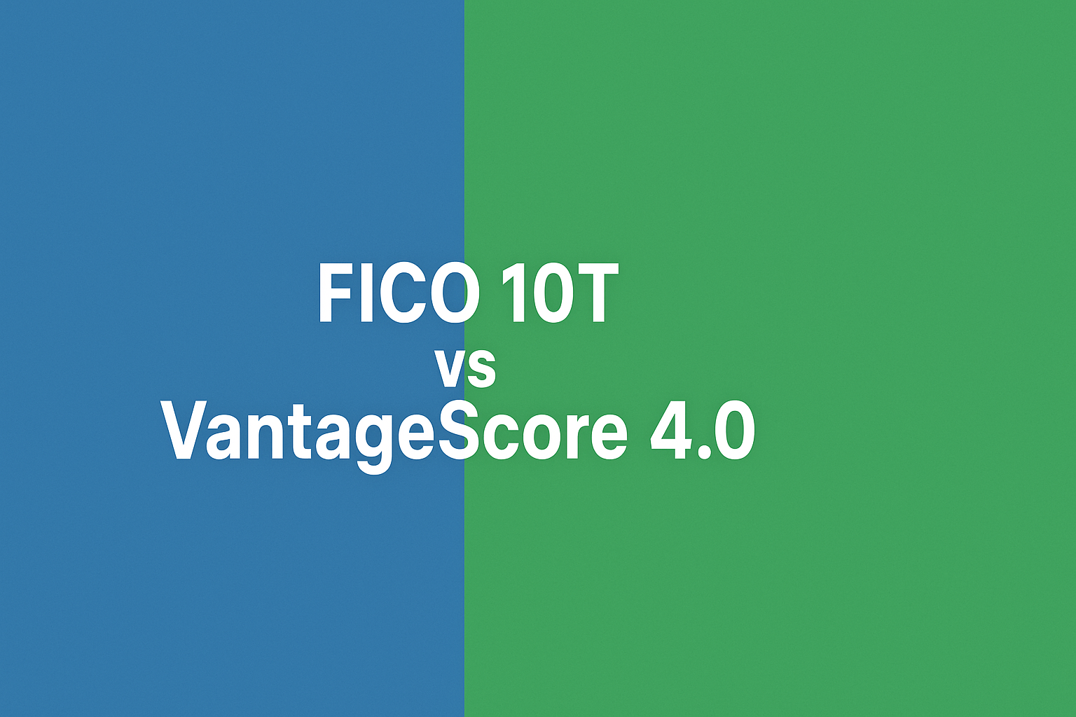 FICO 10T vs VantageScore 4.0: What’s the Real Difference? 1 FICO 10T vs VantageScore 4.0