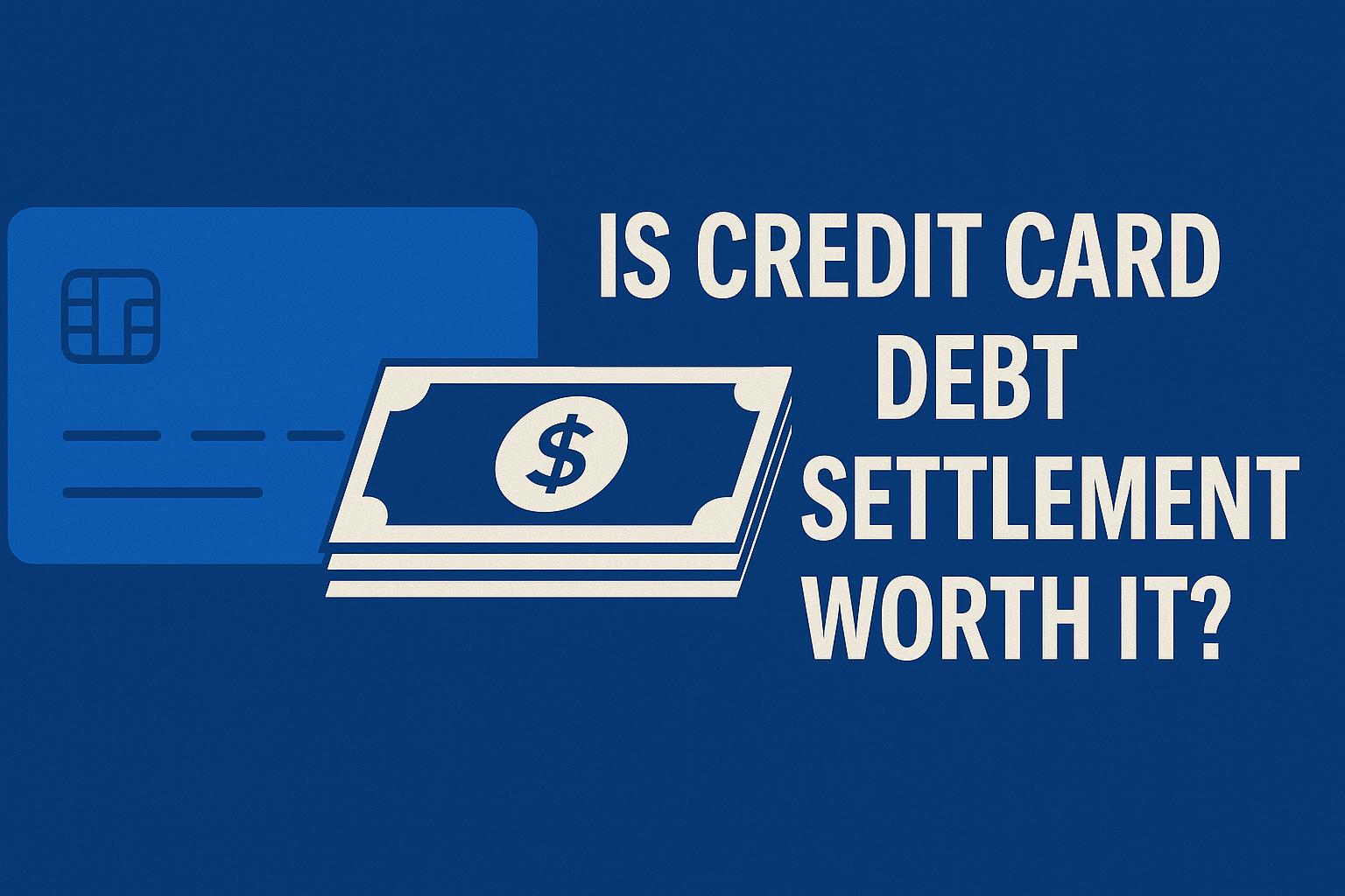 Is Credit Card Debt Settlement Worth It? 1 credit card debt settlement