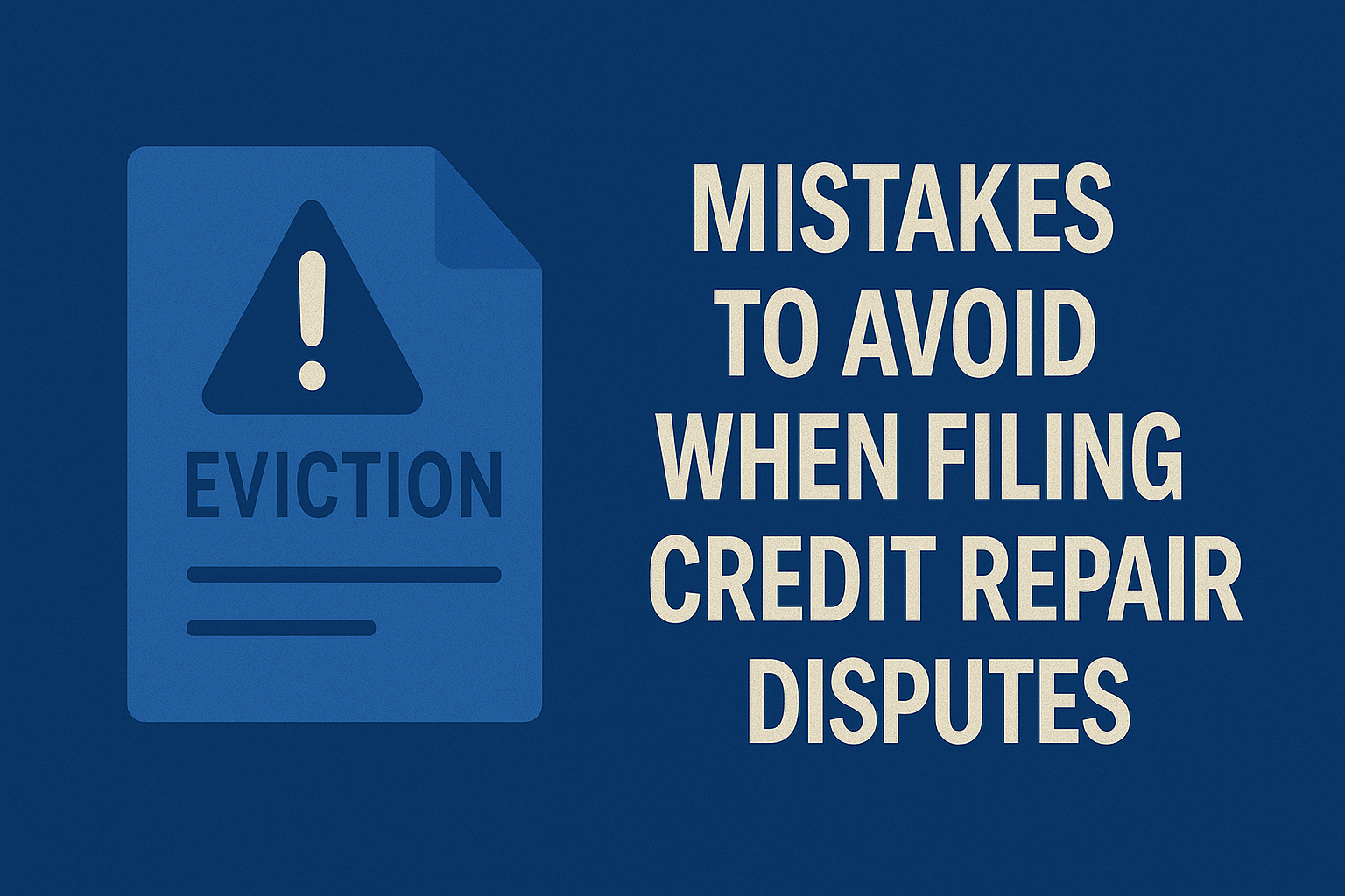 Mistakes to Avoid When Filing Credit Repair Disputes 1 credit repair disputes