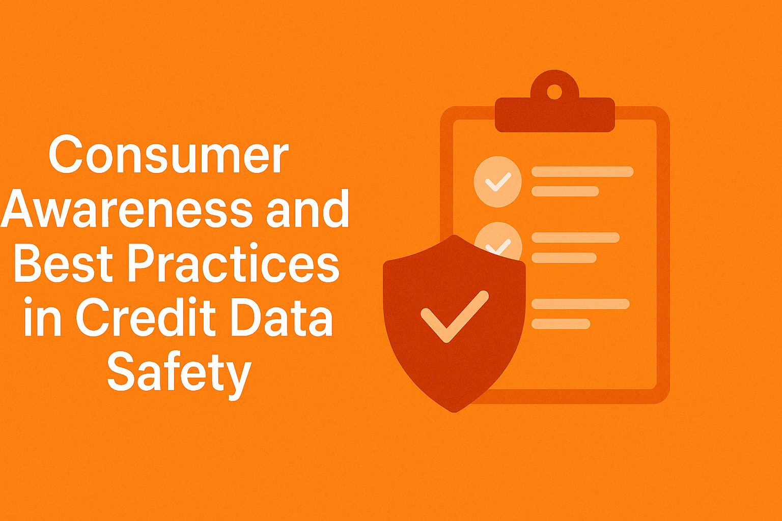 Consumer Awareness and Best Practices in Credit Data Safety 1 consumer credit data safety