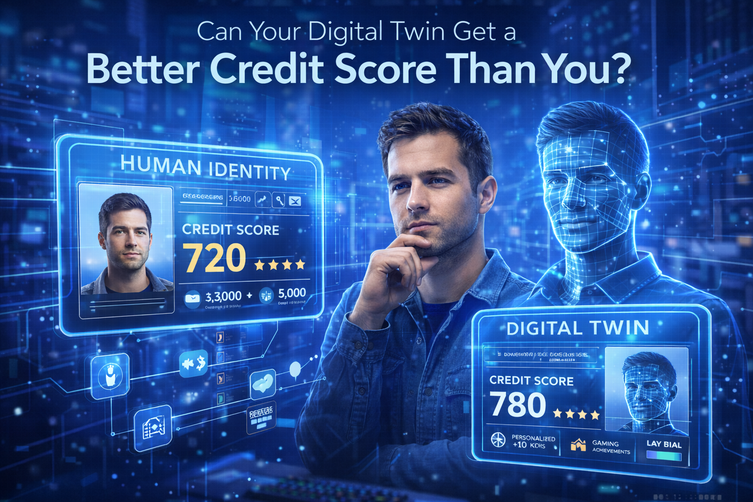 Can Your Digital Twin Get a Better Credit Score Than You?