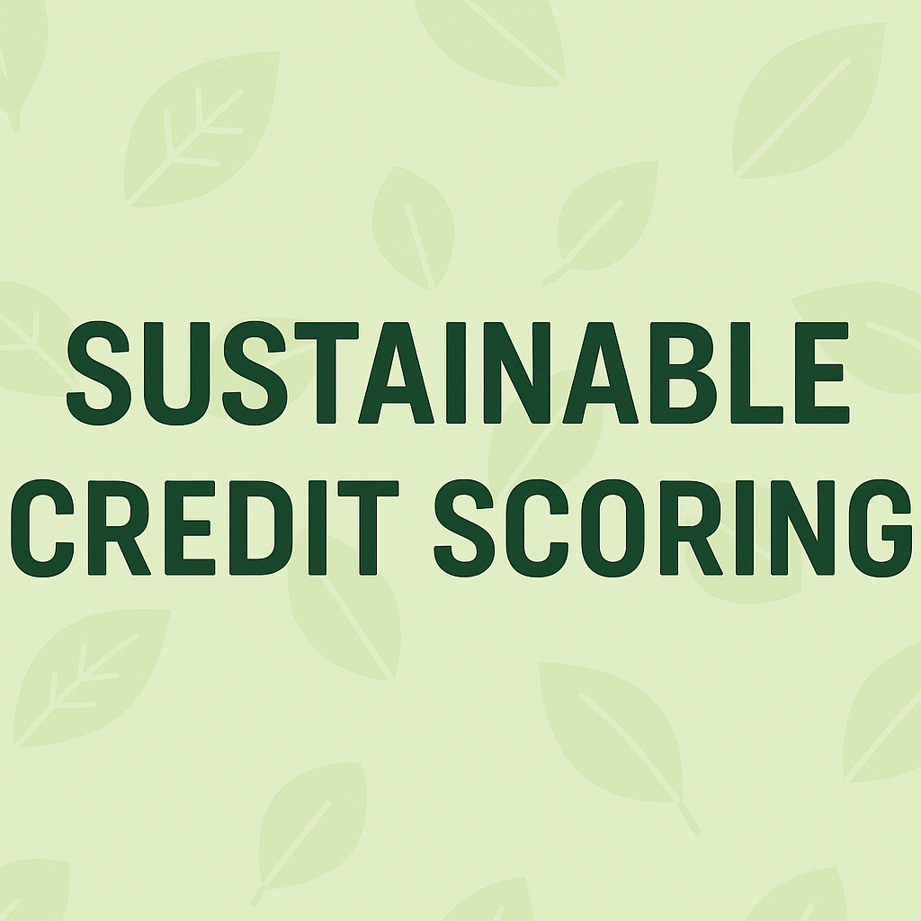 Sustainable Credit Scoring: Linking Financial Health and ESG Values 2 Sustainable Credit Scoring: Linking Financial Health and ESG Values